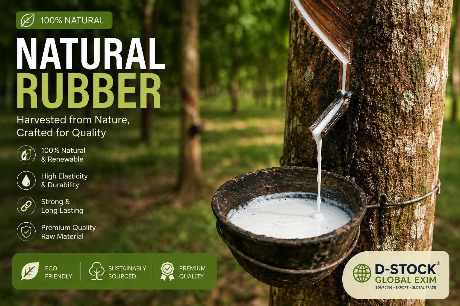 Raw naturel rubber